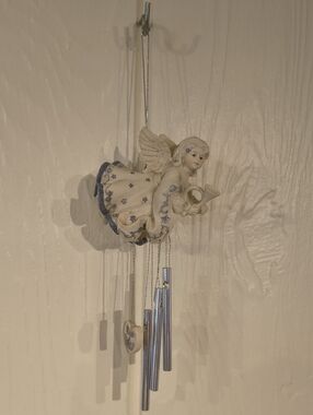 Sarah's Angels Wind Chime Wall Hook Decor